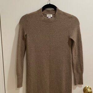 J.Crew Midi Length Taupe Sweater Dress